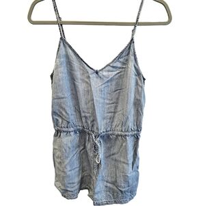 Aritzia Wilfred Free Chambray Romper Short